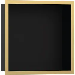 Hansgrohe XtraStoris Individual Wandnische Mattschwarz mit Designrahmen 300x300x100 mm