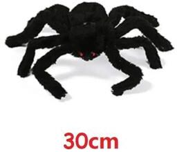 Uplift Treasures Giant Plush Spider Halloween Decoration 30cm Black