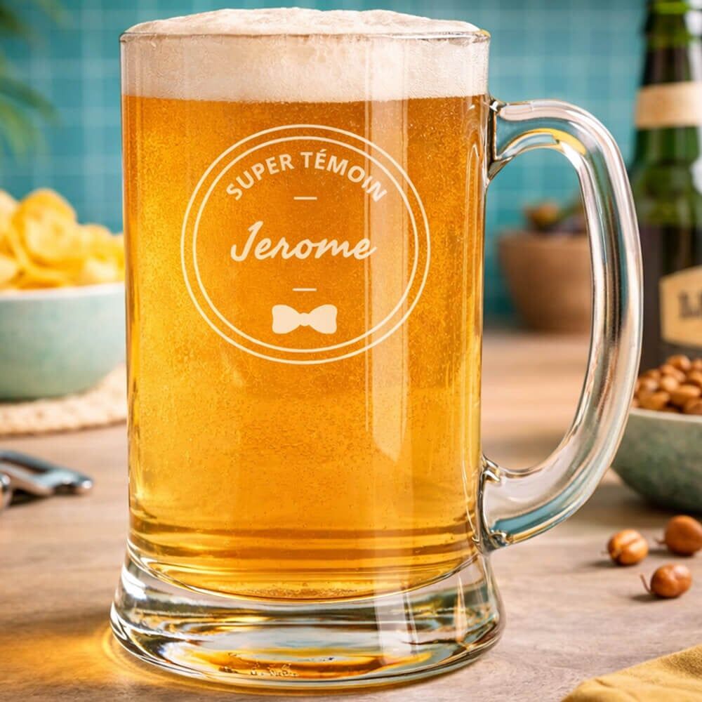 Ocadeau Chope de Bière - Témoin Marié