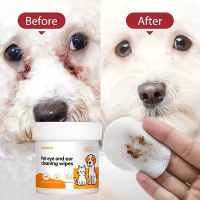 Happy Pet Pantry Pure Paws Pet Eye & Ear Cleaning Wipes For Tear Stains, Earwax Removal & Daily Grooming Pure Paws Pet Eye & Ear Cleaning Wipes For Tear Stains, Earwax Removal & Daily Grooming