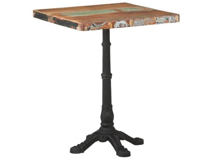 Table de bistro - VIDAXL - 60x60 cm - Bois massif de récupération - 2 places - Carrée