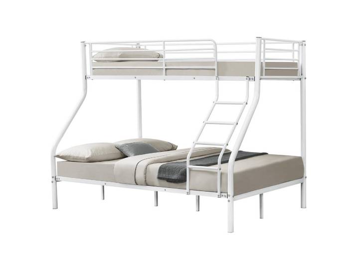 [neu.haus] Etagenbett Sortland, Weiß, Metall, 140x200 cm, Baby- und Kindermöbel, Kinderzimmer & Jugendzimmer, Kinderbetten, Etagenbett