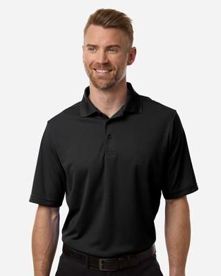 CORE365 CE108T Men's Tall Nova Performance Pique Polo Shirt in Black size 3XLT   recycled polyester pique