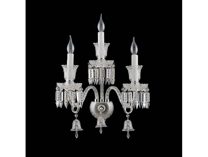 Appliques murales en cristal transparent à 1 ou 2 bras, lampe murale pour chambre à coucher, applique murale en cristal LED K9, garantie AC 100%