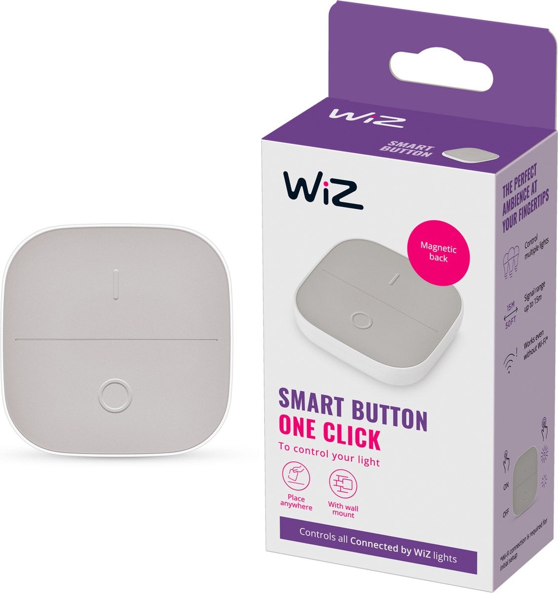 WiZ Portable Button - Slimme knop voor het eenvoudig bedienen van je verlichting