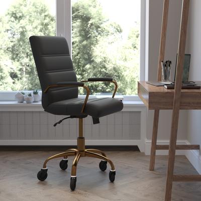 Lancaster Home Executive Chair on Skate Wheels