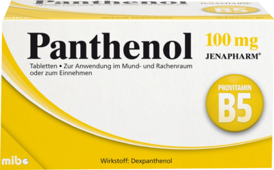 MIBE GmbH Arzneimittel PANTHENOL 100 mg Jenapharm Tabletten 20 St 04020790