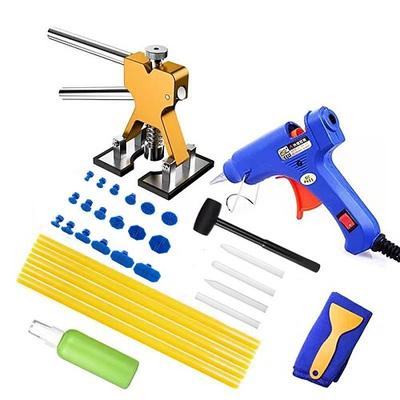 Dellenzieher-Set, professionelles Dellenentfernungsset für Autos ohne Lackieren mit goldenem Heber, Brückenzieher, Saugnapf zur Reparatur von 96 % der Autodellen, Dellenzieher-Werkzeuge für die