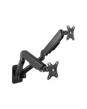 LogiLink Befestigungskit für 2 LCD-/Plasma-Konsolen Gas Spring Kunststoff Aluminium Stahl Schwarz Bildschirmgröße: 43.2-81,3 cm 17"-32" Wandmontage (BP0146)