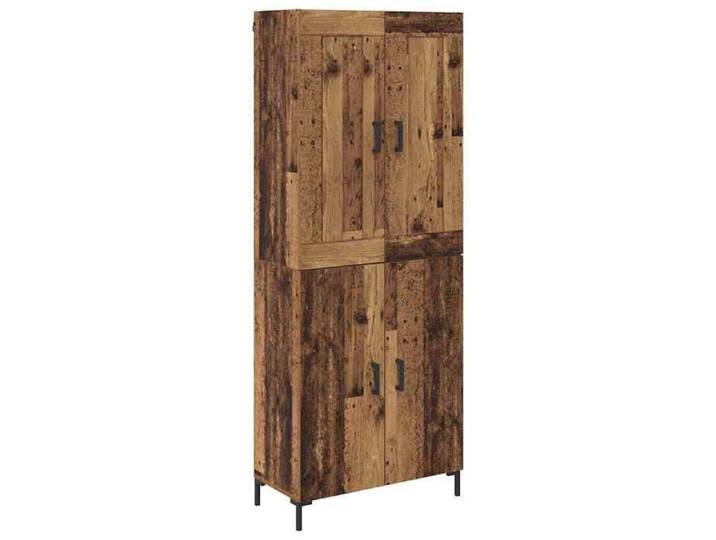 SOLO - TOP Haut Armoire（2 pcs) - ZENCORE - Armoire Vaisselier/Buffet Salon/bureau - Bois Ancien - Bois d'ingénierie 229745