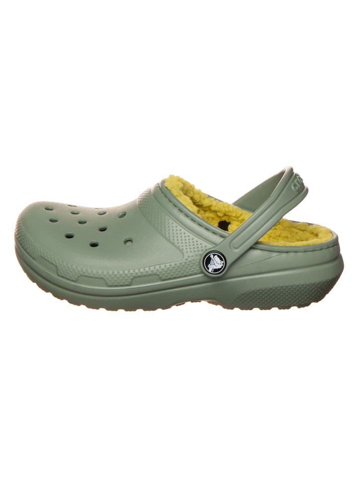 Crocs Clogs "Classic Lined" in Khaki - 29/30