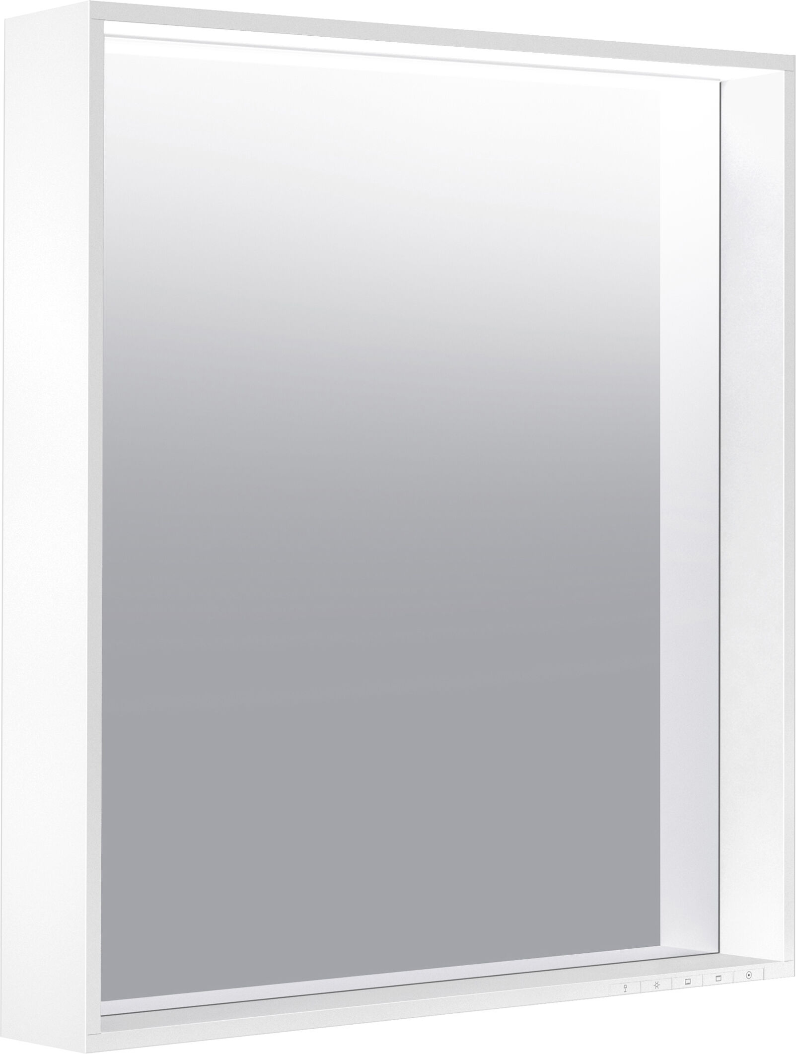 Keuco miroir X-Line 33297112000, anthracite, 650x700x105mm, avec éclairage LED