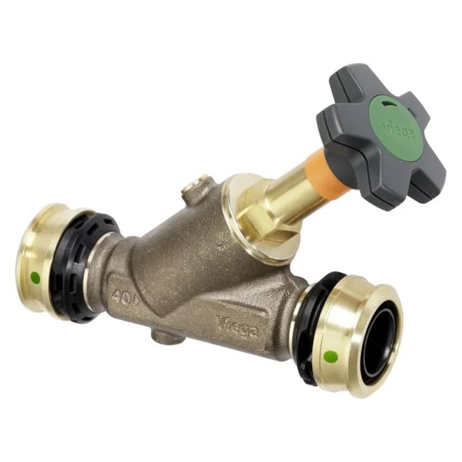 Viega Easytop-Schrägsitzventil (Freistromventil) mit SC-Contur Siliziumbronze, Modell 5337.5 DN: 20 d: 25 (758127)