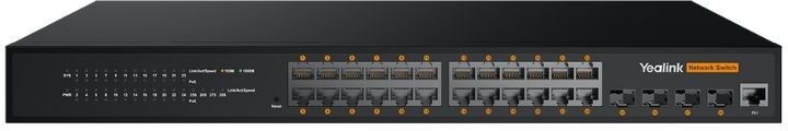 Yealink RCH240 Commutateur géré Gigabit L2+ à 24 ports avec gestion Web et puissance PoE/PoE+ pouvant atteindre 370W