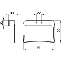 Keuco, Toilettenpapierhalter, Elegance Toilettenpapierhalter