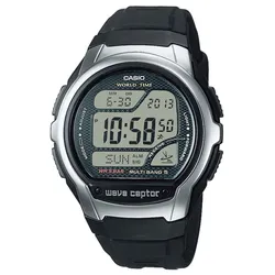 Casio WV-58R-1AEF Collection Digital Funkuhr für Herren Schwarz/Stahlfarben