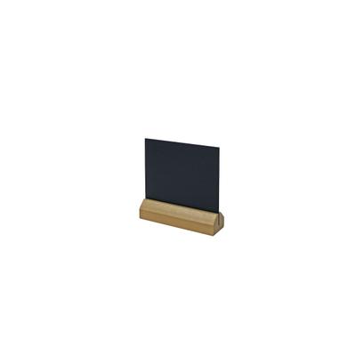 Schneider - Tischaufsteller, PVC schwarz, 138 x 105 mm