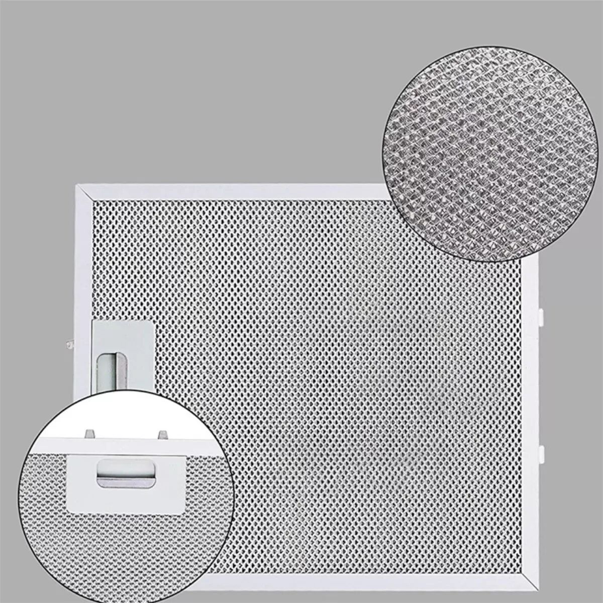INF Pack de 2 filtres de hotte - 300x250mm, filtre aluminium + charbon