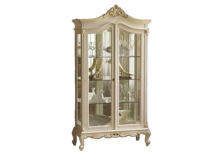 Xlmoebel Vitrine Moderne Vitrine aus Holz in Weiß mit italienischem Design (1-St., Vitrine) Hergestellt in Europa