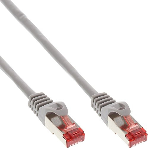 InLine Cat6 S/FTP Ethernet/LAN patchkabel, grijs, 20 m