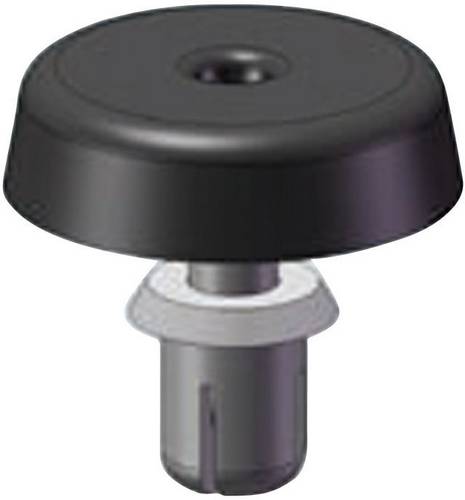 Richco FSR-6 Gehäusefuß mit Spreizbefestigung Plattenstärke (max.) 3.5mm Polyamid Schwarz