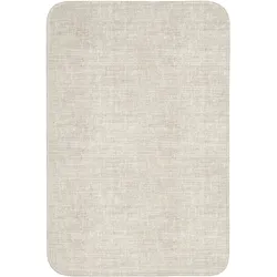 WC-VORLEGER Leinen - Textur - Beige Toilettenvorleger 60x90 cm