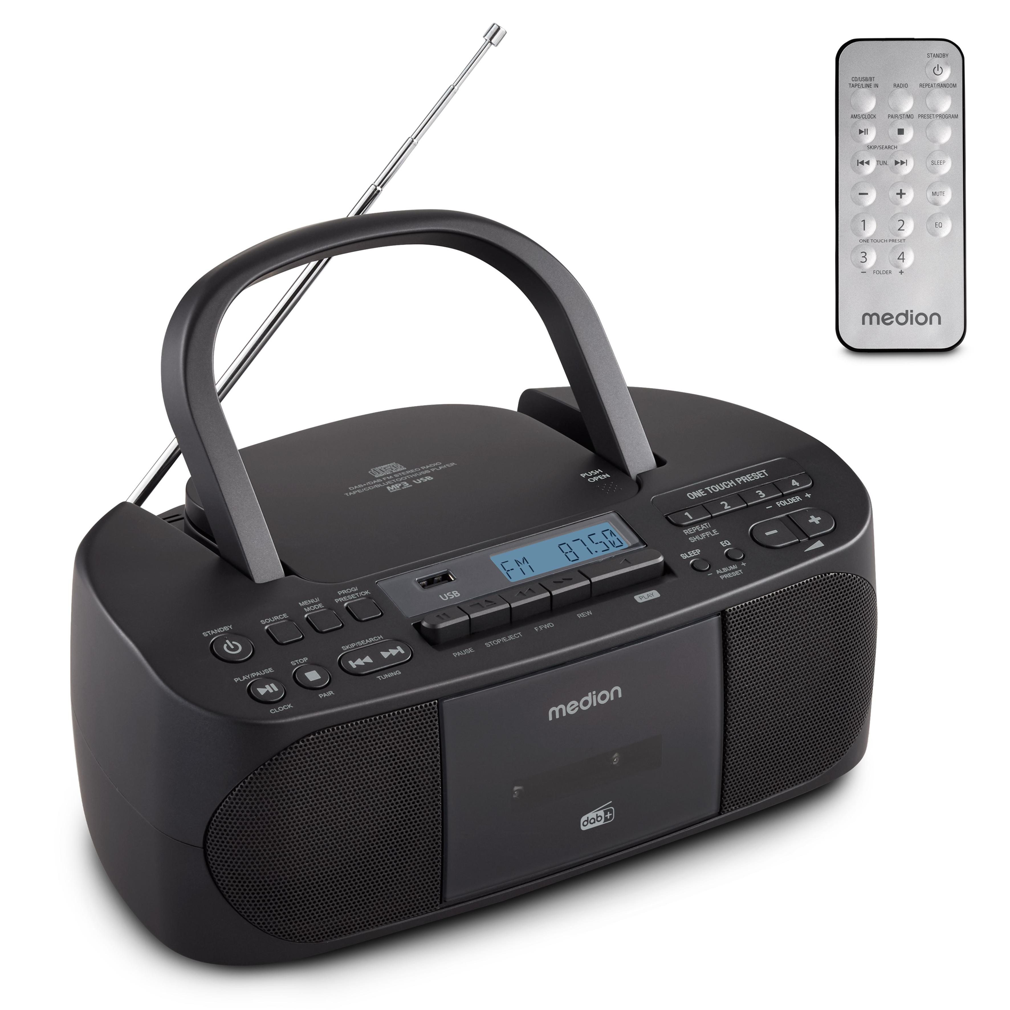 MEDION® LIFE® DRX-1 Plus Boombox schwarz 50079328