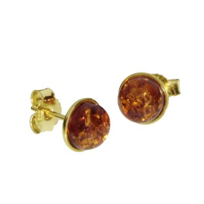 Paar Ohrstecker OSTSEE-SCHMUCK "Ostsee-Schmuck Ohrstecker Classic 7 mm Ohrstecker Classic 7 mm", gelb, Ohrringe, Damen, 8mm, Gelbgold 585