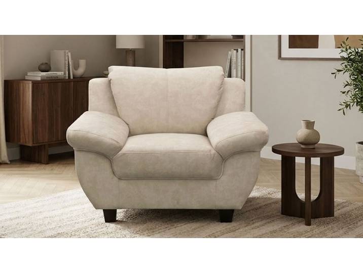 Sessel GOODPRODUCT Sillkeborg Sitzbreite: 49 cm, gemütlich und formschön , creme, B:109cm H:80cm T:91cm, 100% Polyester, Sessel, Sessel, aus haustierfreundlichem Pet Friendly Bezug