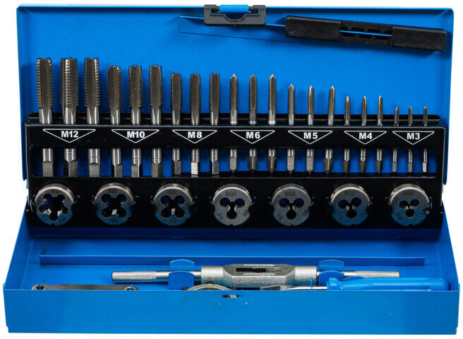 Jeu de tarauds M3 - M12 32 pièces Kraftmann ; BGS technic (1925)