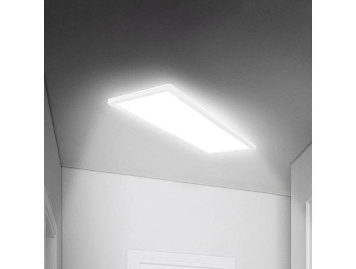 Briloner LED Deckenlampe Move, weiß / opal, für Flurbereich, Kunststoff, LED Deckenleuchte