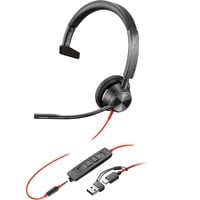 Blackwire 3315, Headset schwarz, Mono, USB-C, Microsoft Teams Version