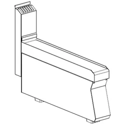 KBS Gastrotechnik Neutralelement 100 mm breit ohne Schublade