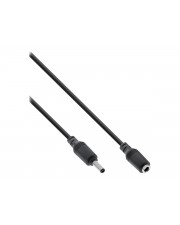InLine DC Verlängerungskabel Stecker/Buchse 5,5x2,1mm 1m Schwarz (26801B)