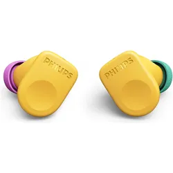 Philips TAMS3YL kabellose Ohrhörer, gelb (ANC, 42 h, Kabellos), Kopfhörer, Gelb