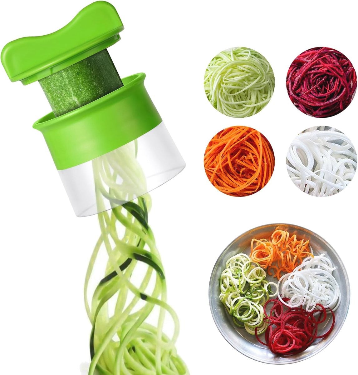 Handheld Spiralizer Groentesnijder voor gezonde salades en soepen