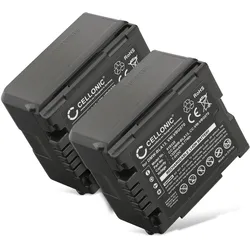 Cellonic Akku für Panasonic SDR-H20, SDR-H80, SDR-H250, SDR-H280, HDC-SD300 (Kamera Akku), Kamera Stromversorgung, Schwarz