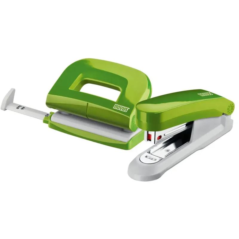 novus Locher und Heftgeräte Set E210/E15 grün