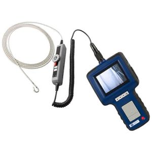 PCE Endoskop-Kamera VE 355N3, mit LED, 3m Kabel, IP68, Display 640x480 Pixel, beweglicher Kopf Ø4,5mm