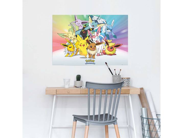 Poster REINDERS Poster Pokemon , bunt (farbe bild(er): mehrfarbig), B:91,5cm H:61cm, Papier, Bilder, Poster