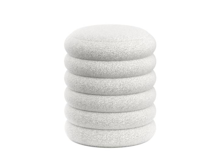 Sitzhocker Teddy mit Stauraum JAR weiss