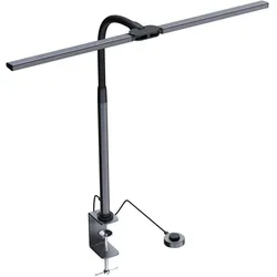 Immax LED-Büroleuchte schwarz-grau / Monitorleuchte / 950 lm / Farbtemperatur / dimmbar, Screenbar, Schwarz, Grau