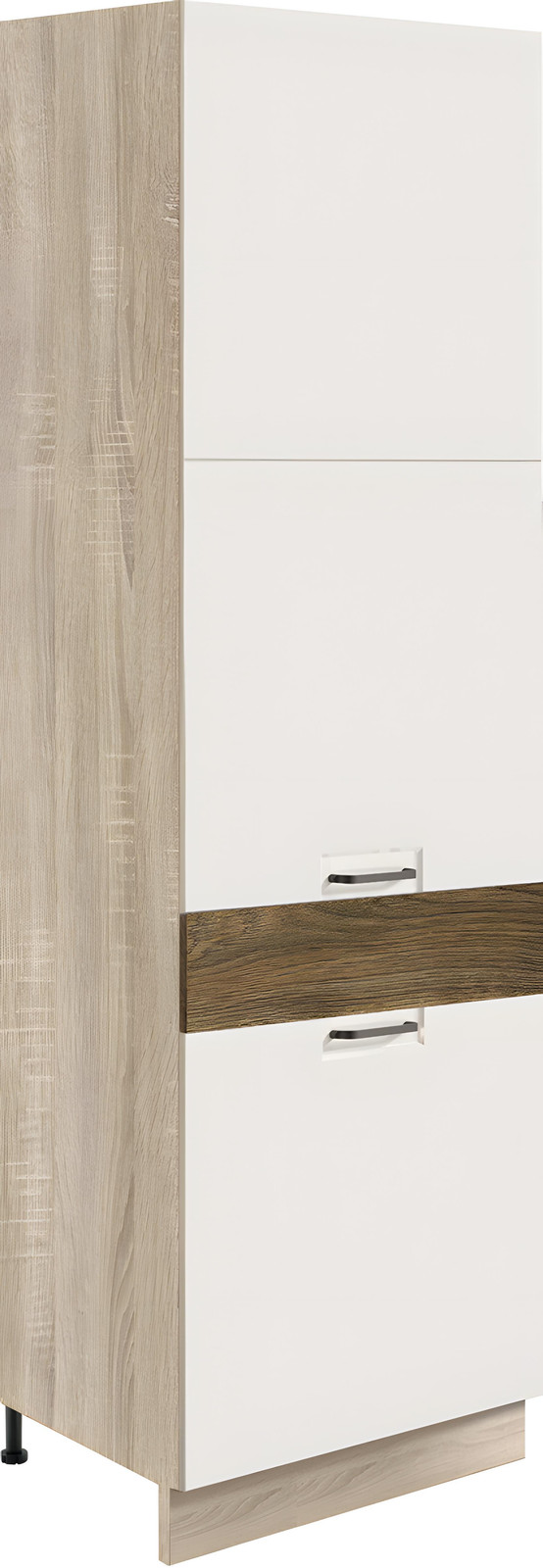 Keukenonderkast Favorit RIBBECK 21D Koelkastombouwkast 60 cm wit hoogglans