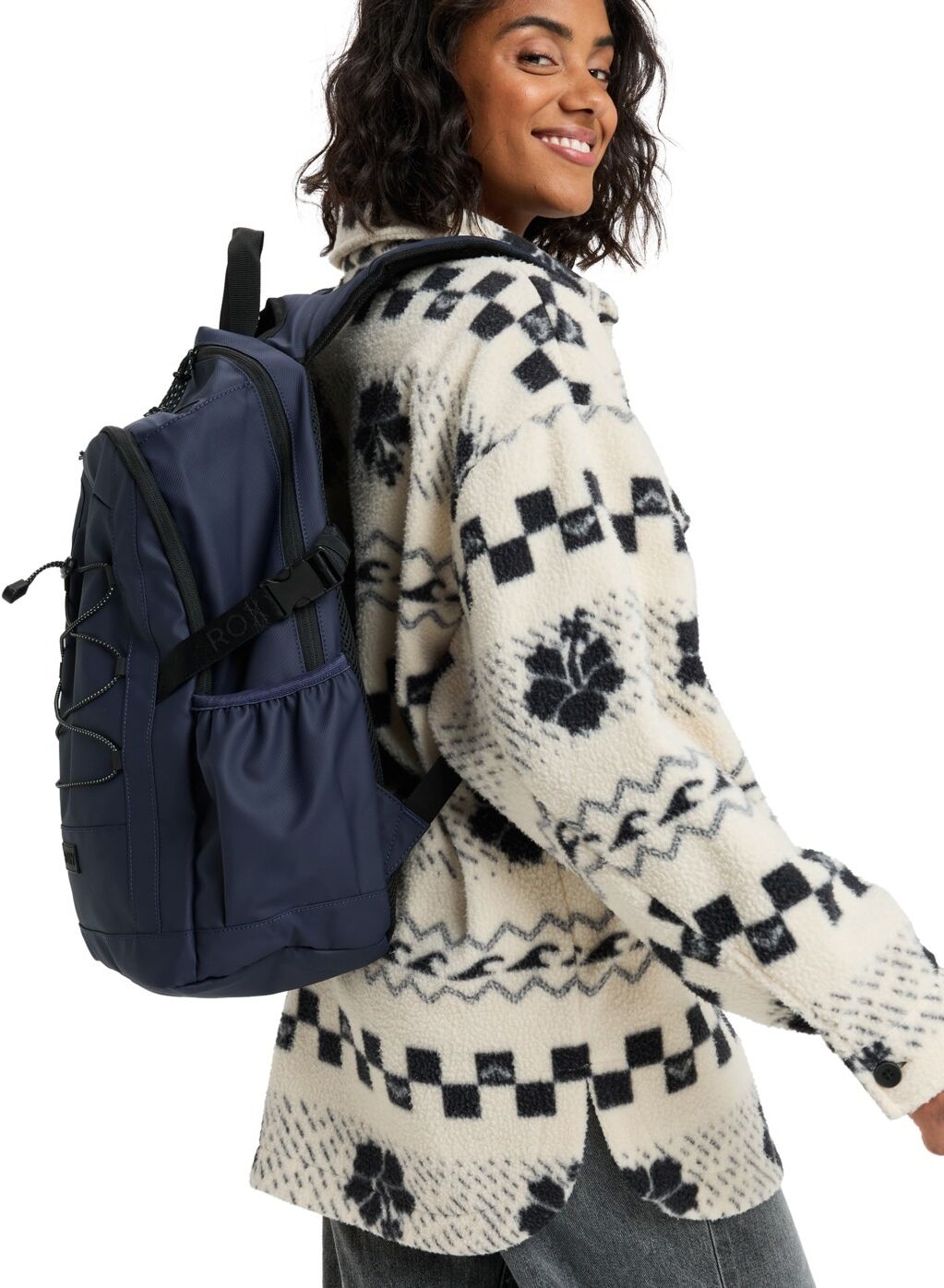 Tagesrucksack ROXY "Jayjay", Damen, blau (vintage indigo), Kunstfaser, Rucksäcke Tagesrucksack