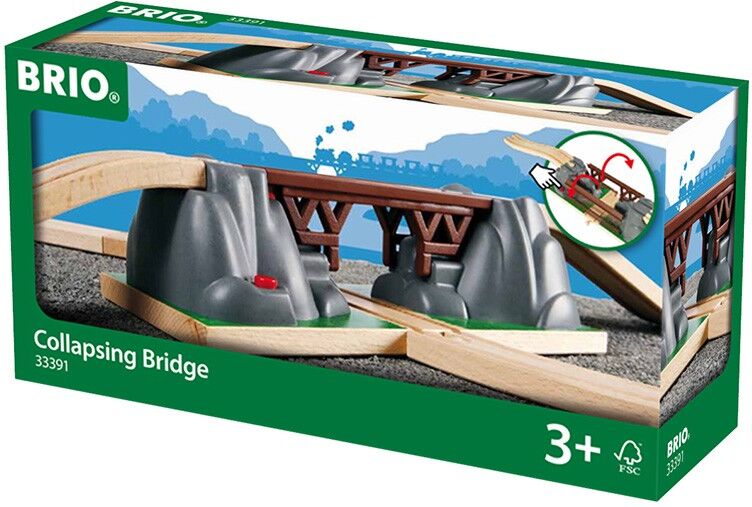 Pont Catastrophe - Accessoire circuit de train en bois - Brio