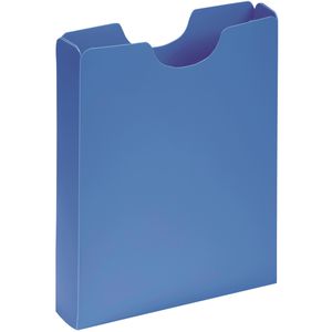 Pagna Heftbox 21005-13, aus Kunststoff, A4, 5 cm Füllhöhe, blau, Öffnung oben