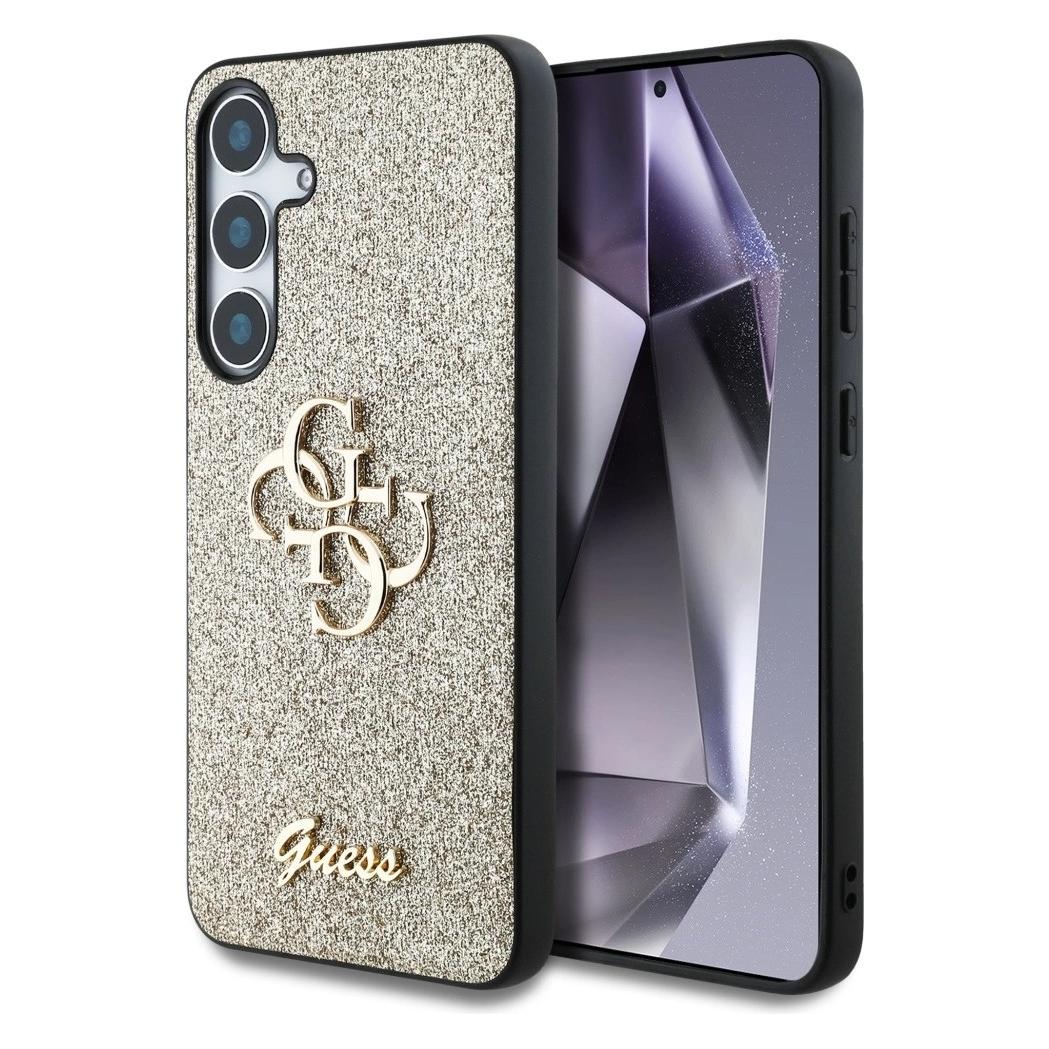 Guess Etui Fixed Glitter Big 4G Metal Logo do Samsung Galaxy S25 zÅoty (Samsung Galaxy S25) (GUE004303-0)