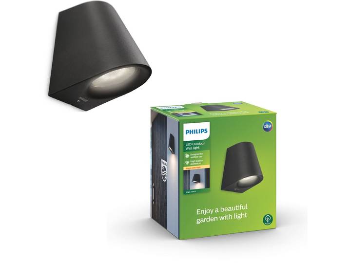 Philips Virga buitenwandlamp - zwart