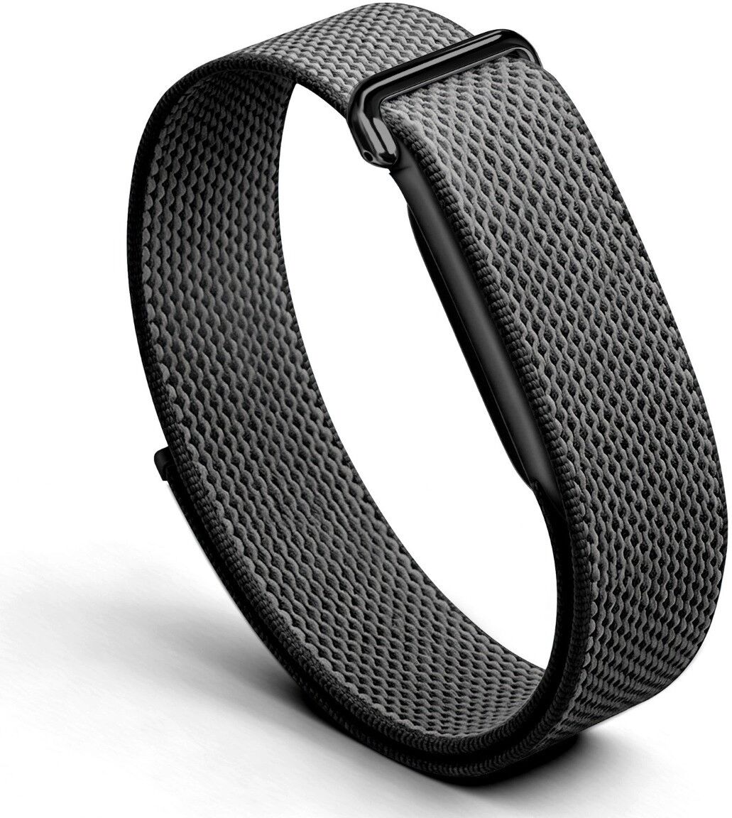 INF Nylon-Loop-Armband, kompatibel mit Google Fitbit Air — Offizielle Metallteile, atmungsaktiv & verstellbar Schwarz