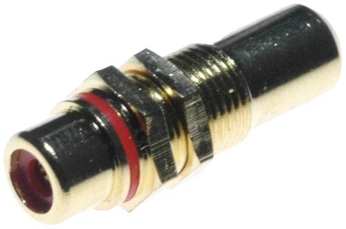 Lyndahl RCA Audio Adapter [1x Cinch-Buchse - 1x Cinch-Buchse] Gold, Rot